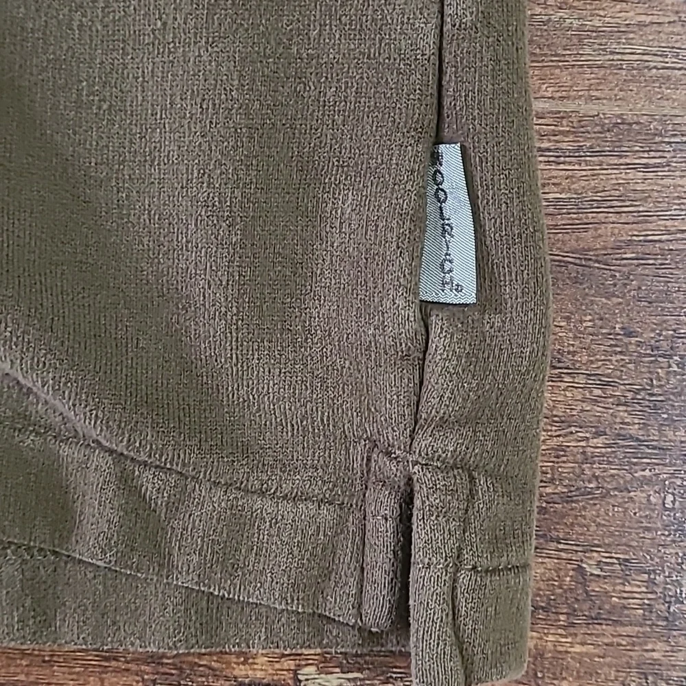 Woolrich Quarter Zip Sweater Pull Over Fleece Brown Size Mens L